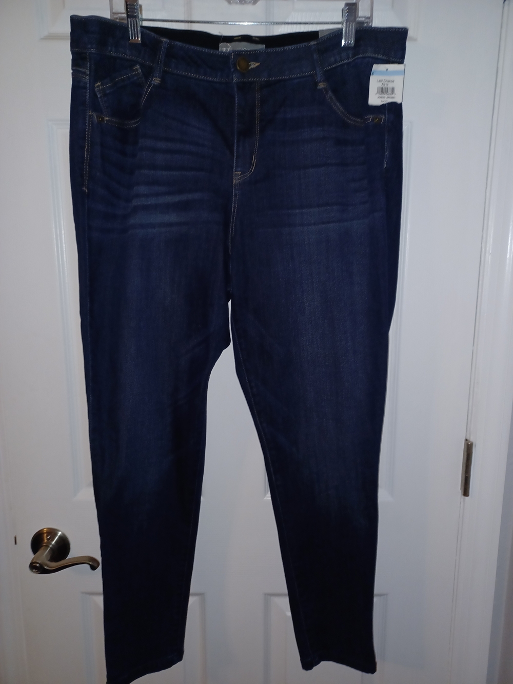 Wit & Wisdom Dark Indigo Straight Jeans Strechty